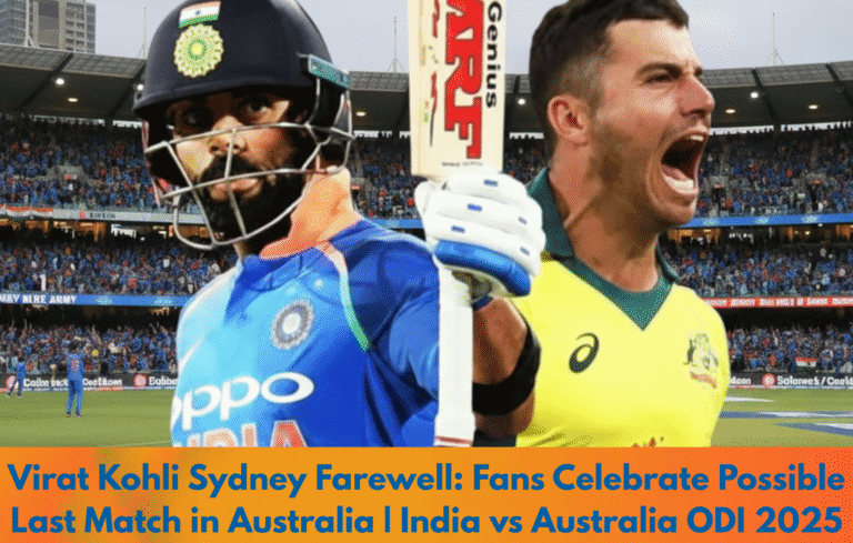 Virat Kohli Sydney Farewell